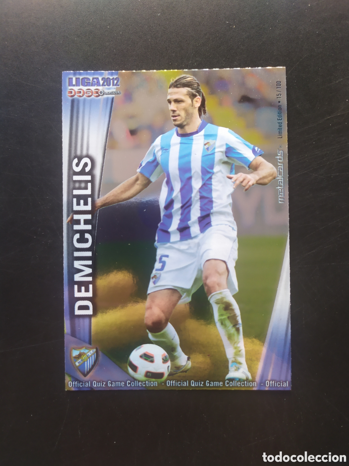 Cromos de f&uacute;tbol: Mundicromo fichas Liga 2011 2012 11 12 Demichelis metalcards limited edition n&deg; 276 Malaga