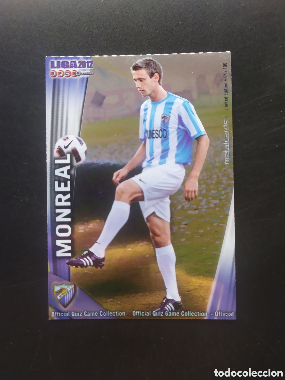 Figurine di Calcio: Mundicromo fichas Liga 2011 2012 11 12 Monreal metalcards limited edition n&deg; 280 Malaga