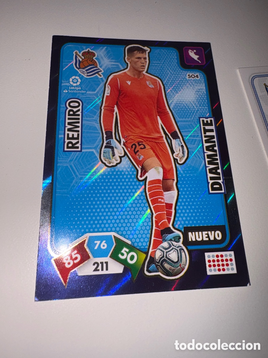 Cromos de f&uacute;tbol: Adrenalyn 2019 2020 19 20 panini Remiro nuevo diamante n&deg; 504 Real Sociedad