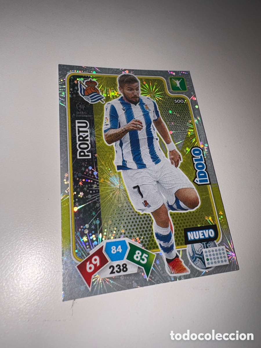 Cromos de f&uacute;tbol: Portu Nuevo &Iacute;dolo 500 Real Sociedad LaLiga Santander Adrenalyn XL 2019/2020 Panini