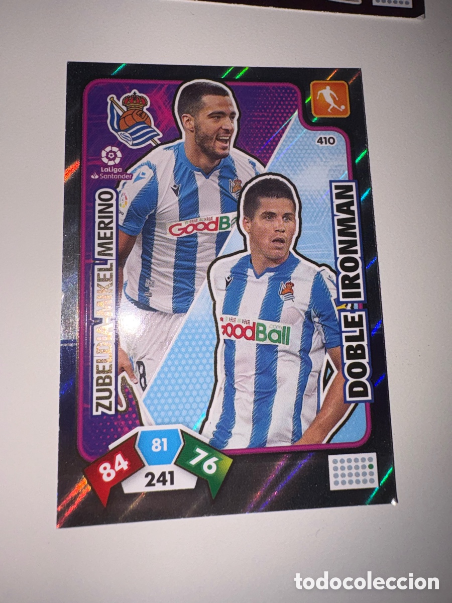 Cromos de f&uacute;tbol: Zubeldia / Mikel Merino. Adrenalyn 2019-2020. Doble Ironman