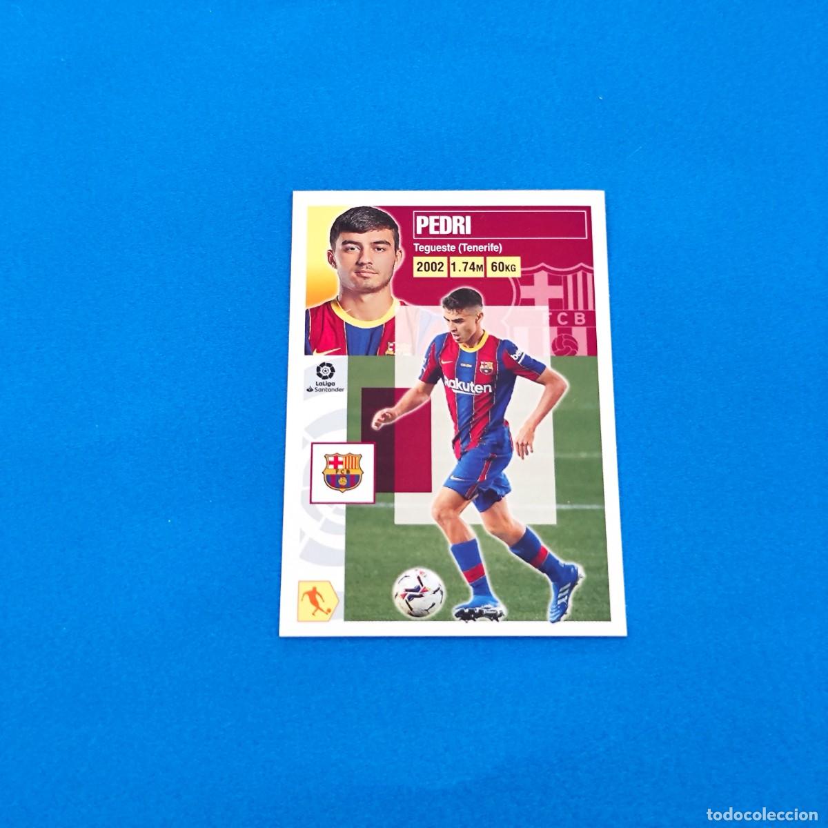 Cromos de f&uacute;tbol: Liga Este 2020 2021 /20 21 Pedri fichaje n&ordm; 55 Barcelona Rookie