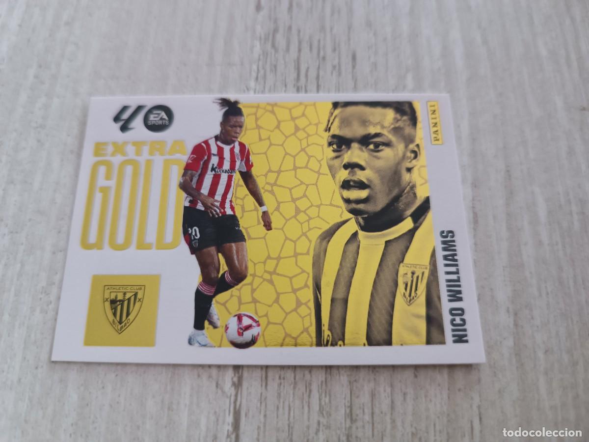Cromos de f&uacute;tbol: NICO WILLIAMS EXTRA GOLD LIGA ESTE 2025 2026 25 26. NUNCA PEGADO