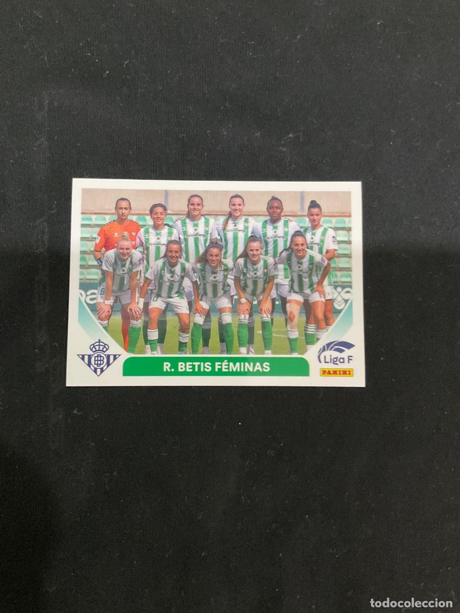 Cromos de f&uacute;tbol: Alineadion Equipo n 63 - Real Betis FEMINAS - Panini Liga F Femenina 2023 2024 ( 23 24 )