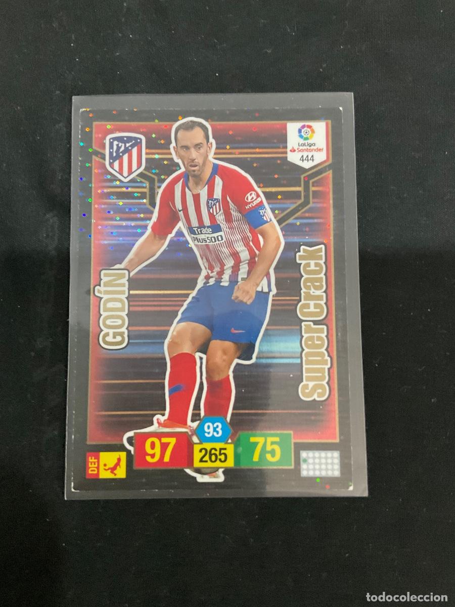 Cromos de f&uacute;tbol: Godin n 444 - Super Crack Atletico de Madrid - Panini Adrenalyn La Liga 2018 2019 (18 19j
