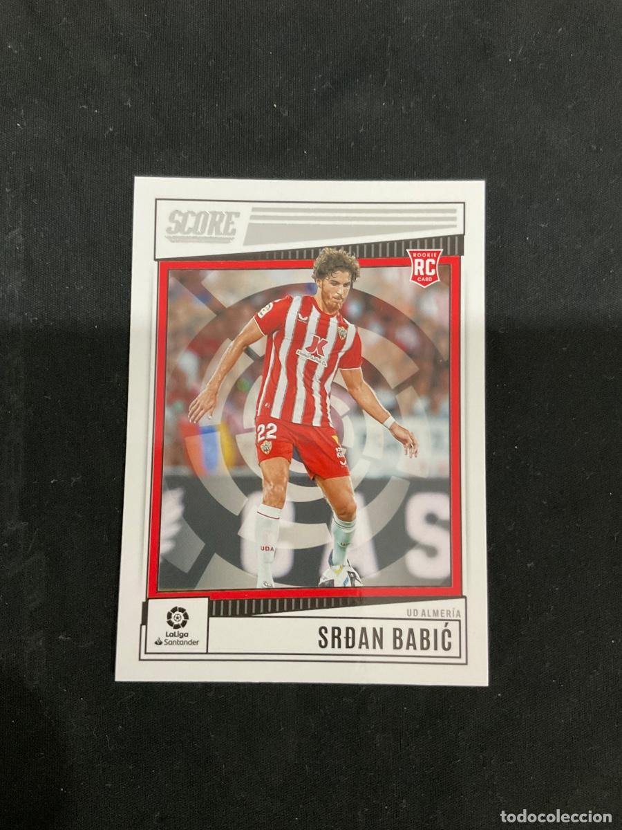 Cromos de f&uacute;tbol: Srdan Babic n 4 - Rookie Card - UD Almeria - Panini Score La Liga soccer 2022 2023 ( 22 23 )