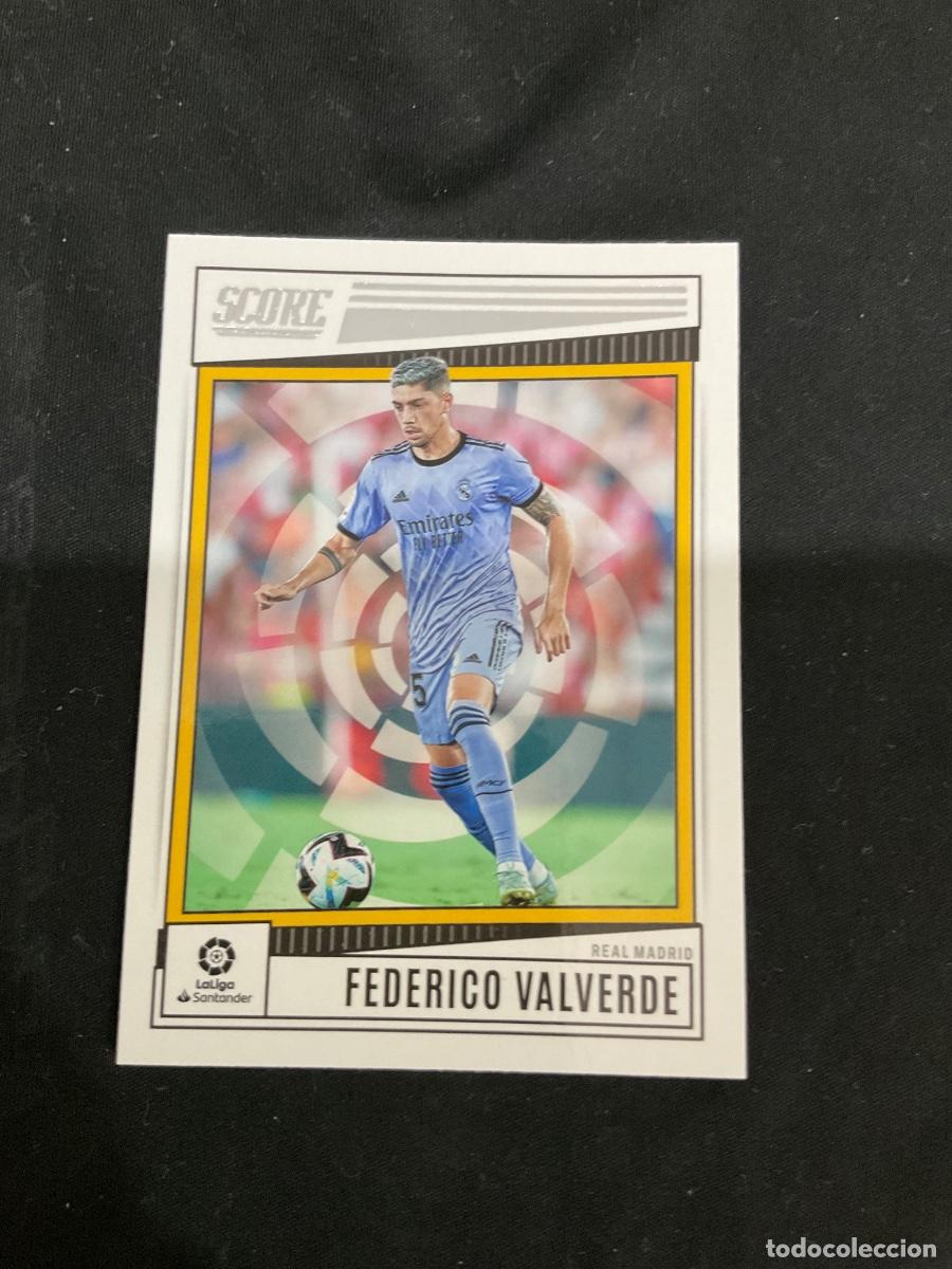 Cromos de f&uacute;tbol: Federico Valverde n 146 - Real Madrid - Panini Score La Liga soccer 2022 2023 ( 22 23 )