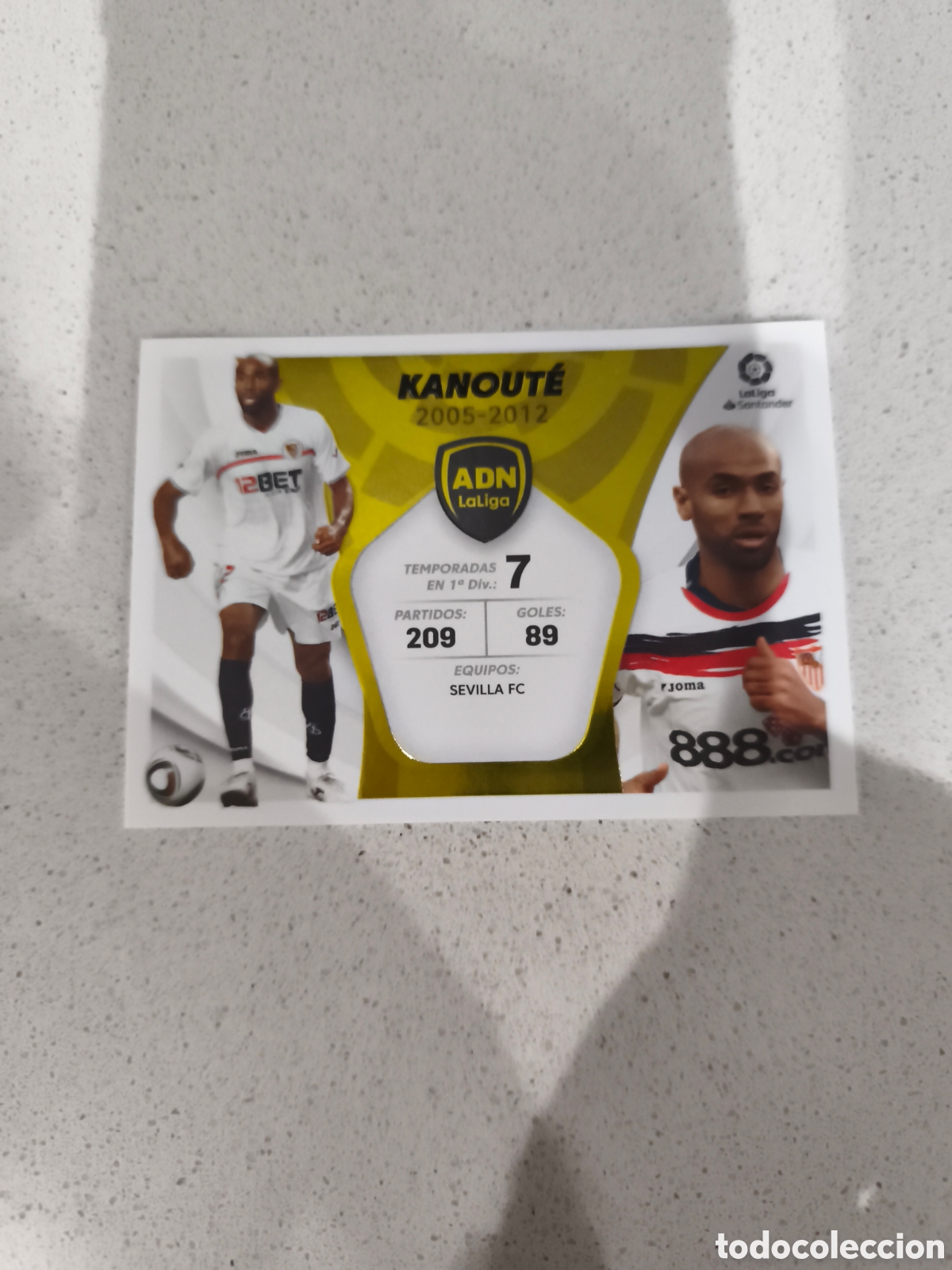 Football Stickers: CROMO N&Uacute;MERO 16 ADN LA LIGA KANOUTE SEVILLA FC LIGA ESTE 21/22