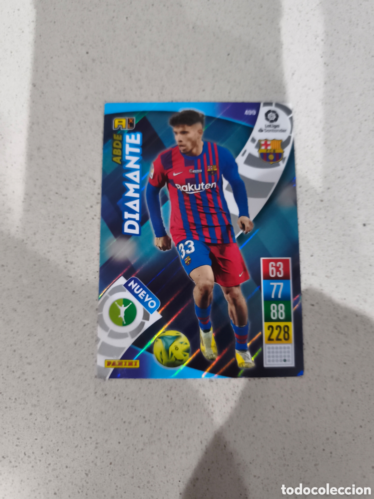 Football Stickers: CARTA DIAMANTE ABDE FC BARCELONA ADRENALYN XL 21/22