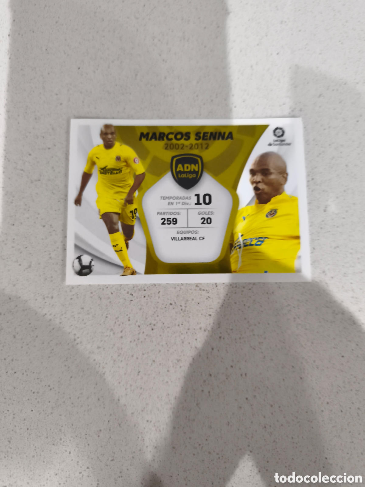 Football Stickers: CROMO N&Uacute;MERO 20 ADN LA LIGA MARCOS SENNA VILLARREAL CF LIGA ESTE 21/22