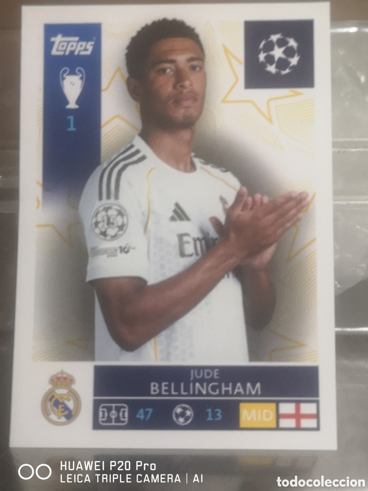 Cromos de f&uacute;tbol: BELLINGHAM UEFA CHAMPIONS LEAGUE 2025 26 REAL MADRID 326