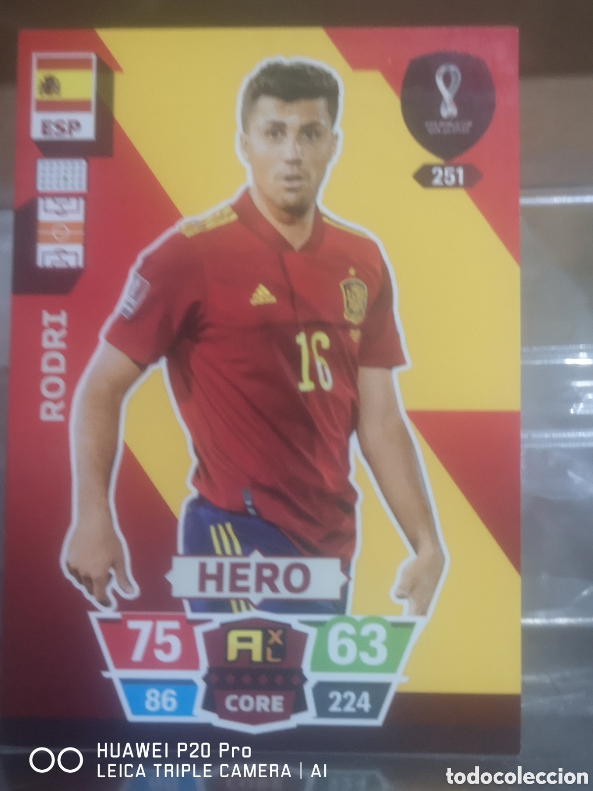 Cromos de f&uacute;tbol: ADRENALYN FIFA WORLD CUP MUNDIAL QATAR 2022 RODRI - ESPA&Ntilde;A 251