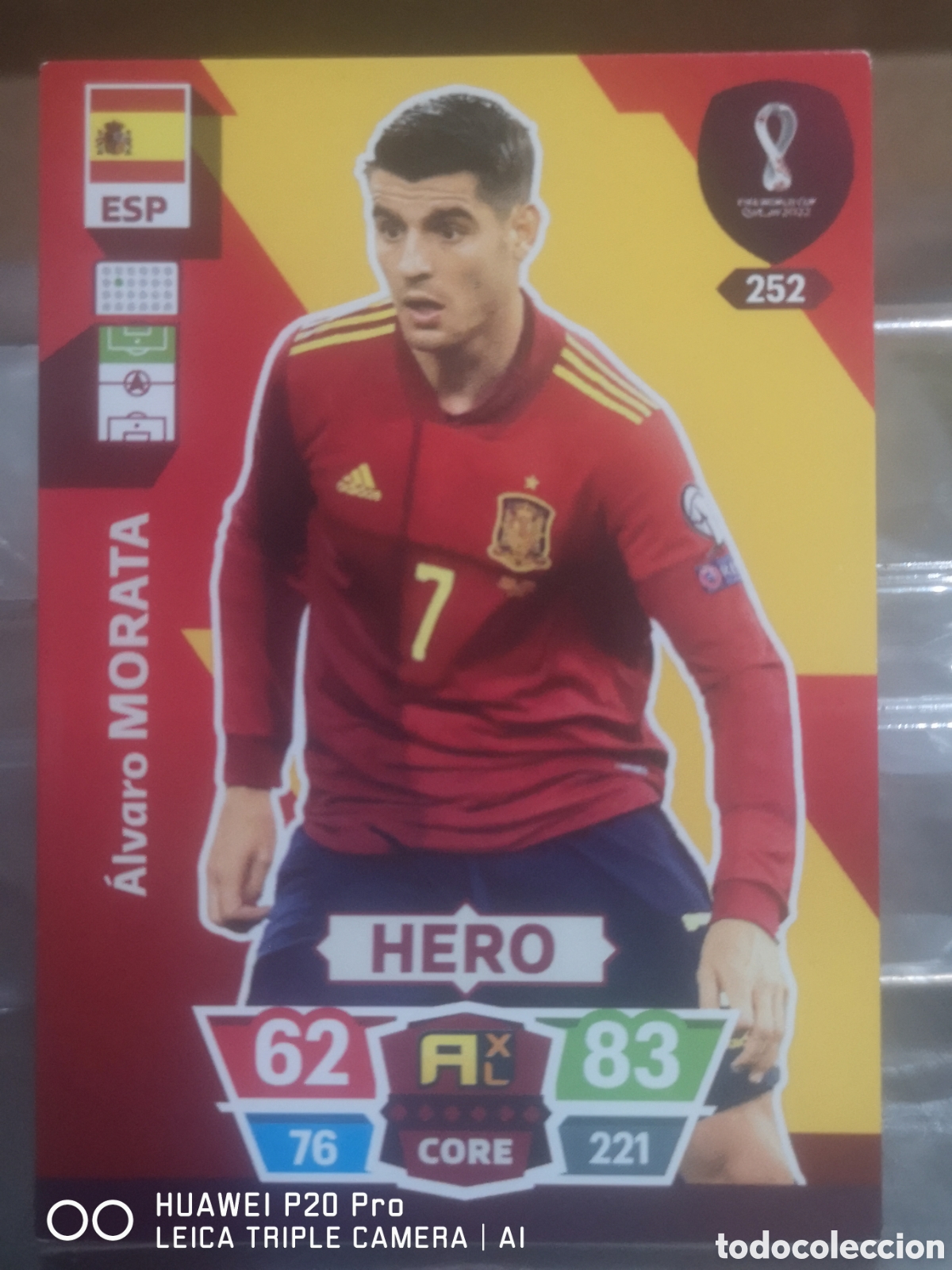 Cromos de f&uacute;tbol: ADRENALYN FIFA WORLD CUP MUNDIAL QATAR 2022 MORATA - ESPA&Ntilde;A 252