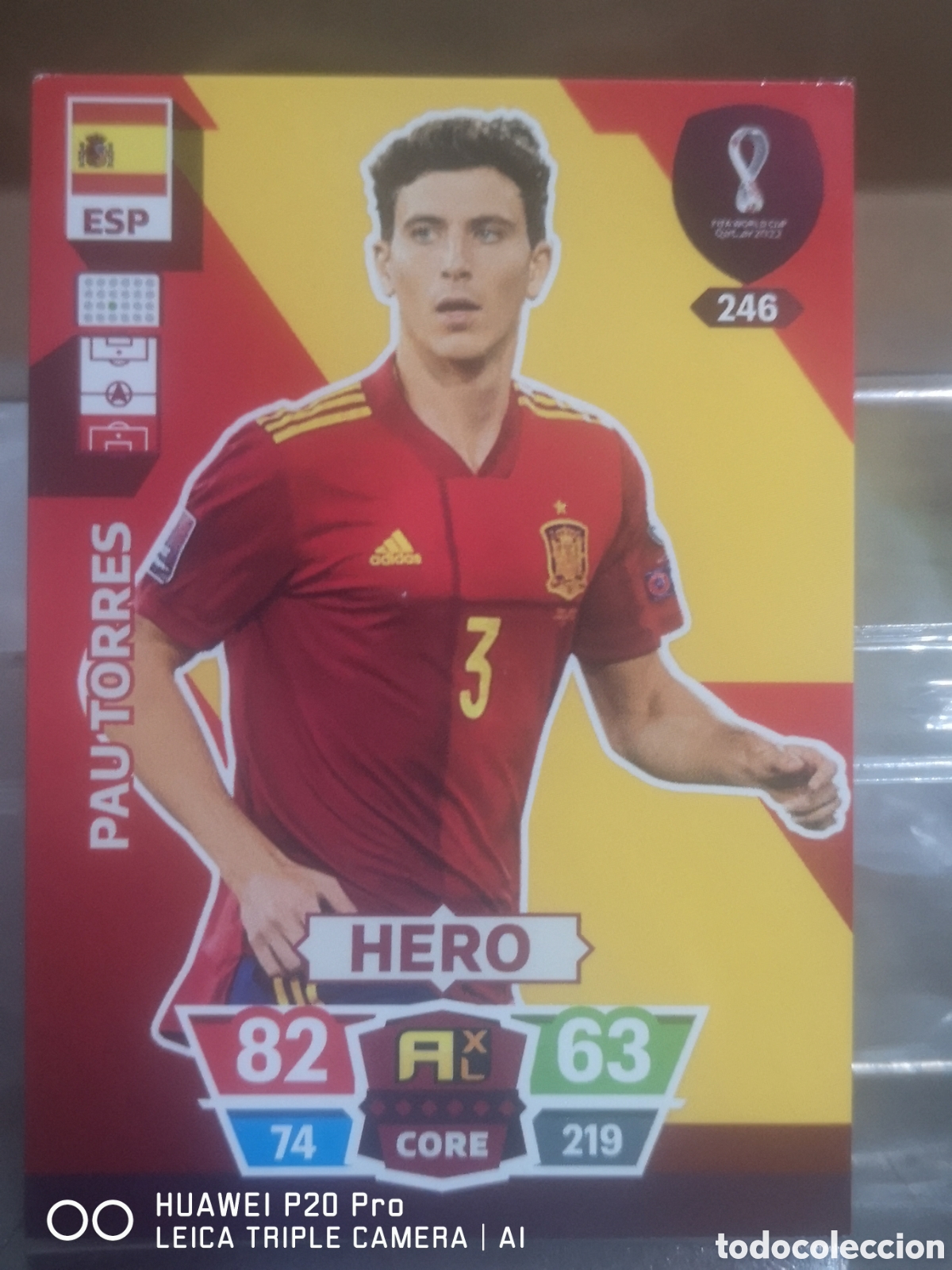 Cromos de f&uacute;tbol: ADRENALYN FIFA WORLD CUP MUNDIAL QATAR 2022 PAU TORRES - ESPA&Ntilde;A 246