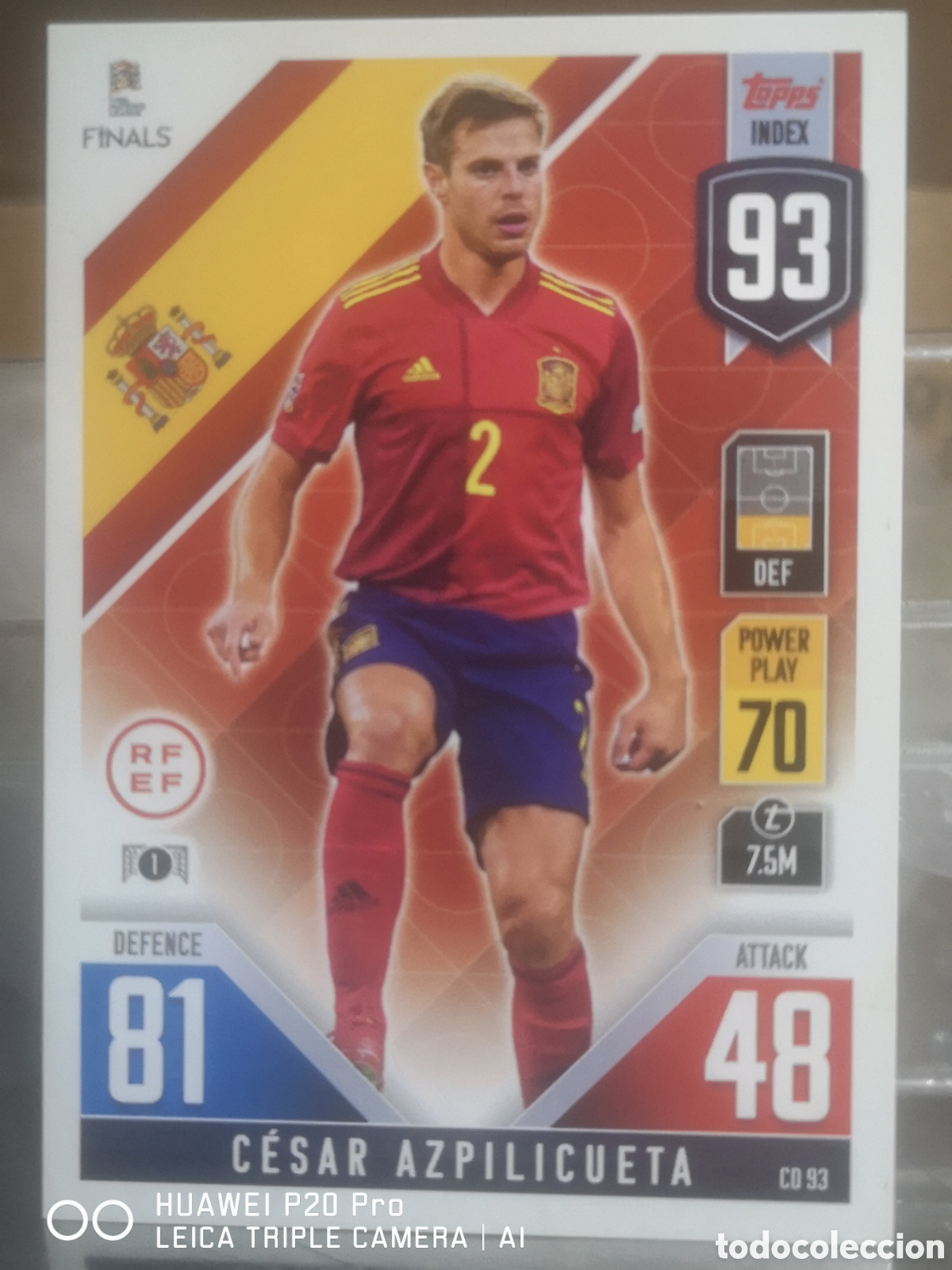 Cromos de f&uacute;tbol: MATCH ATTAX 101 UEFA NATIONS LEAGUE FINALS 2022 AZPILICUETA - ESPA&Ntilde;A