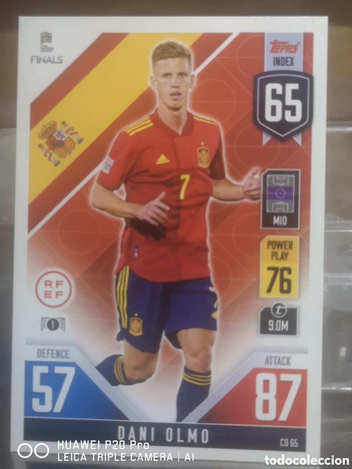 Cromos de f&uacute;tbol: MATCH ATTAX 101 UEFA NATIONS LEAGUE FINALS 2022 DANI OLMO - ESPA&Ntilde;A