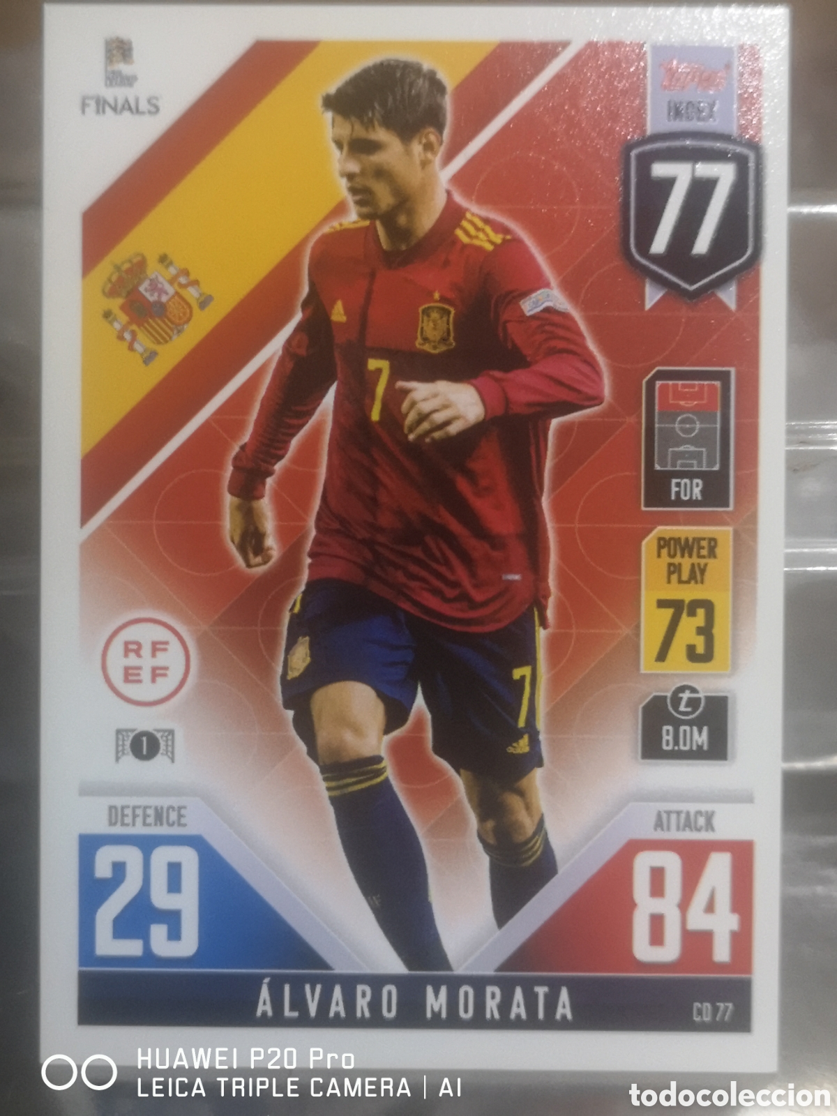 Cromos de f&uacute;tbol: MATCH ATTAX 101 UEFA NATIONS LEAGUE FINALS 2022 MORATA - ESPA&Ntilde;A