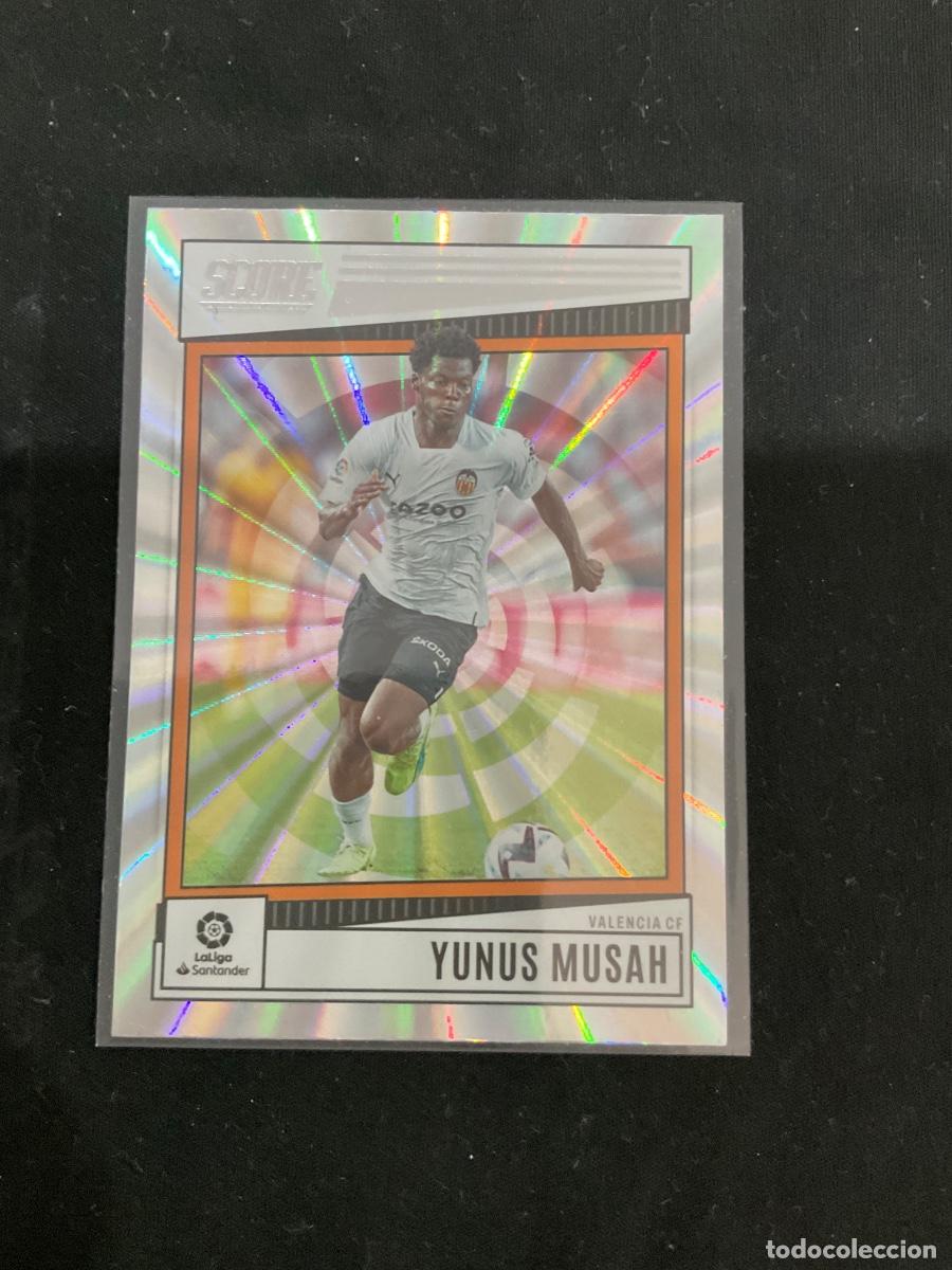 Cromos de f&uacute;tbol: Yunus Musah n 190 (PARALELO) - Valencia CF - Panini Score La Liga soccer 2022 2023 ( 22 23 )