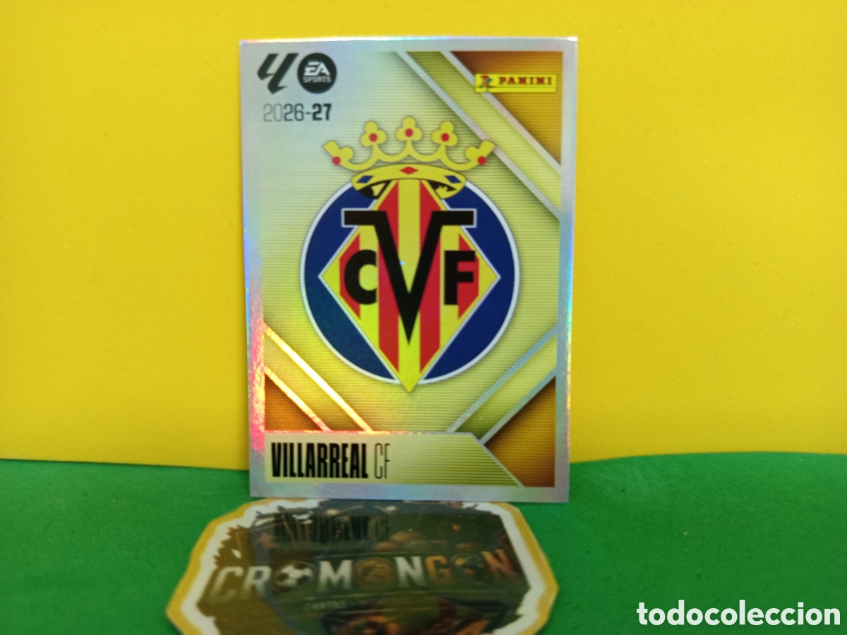 Football Stickers: ❇️ CROMO ⚽ ESCUDO VILLARREAL LIGA 26 27 2026 2027 EDICIONES ESTE PANINI SIN PEGAR❇️