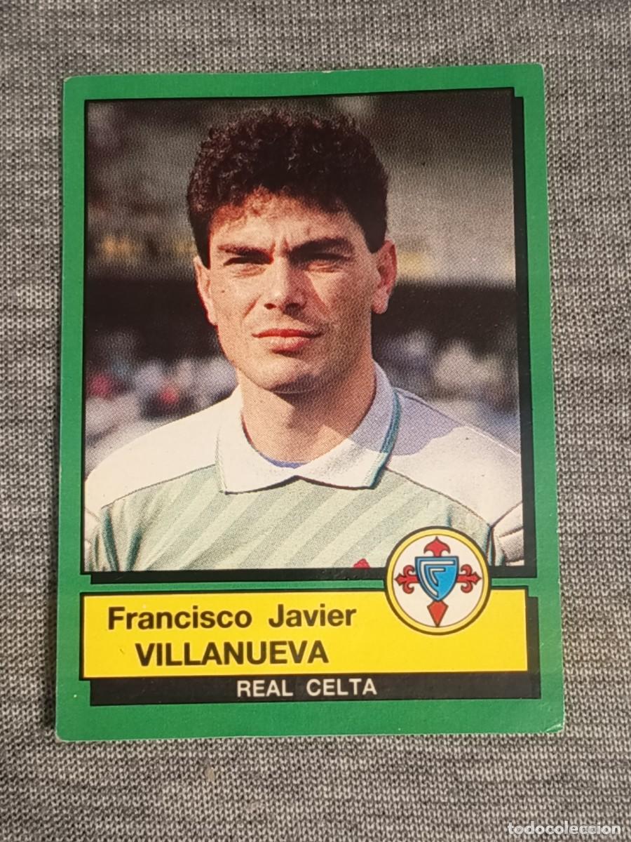 Cromos de f&uacute;tbol: F&uacute;tbol 90 panini VILLANUEVA N&deg;108 CELTA DE VIGO nunca pegado