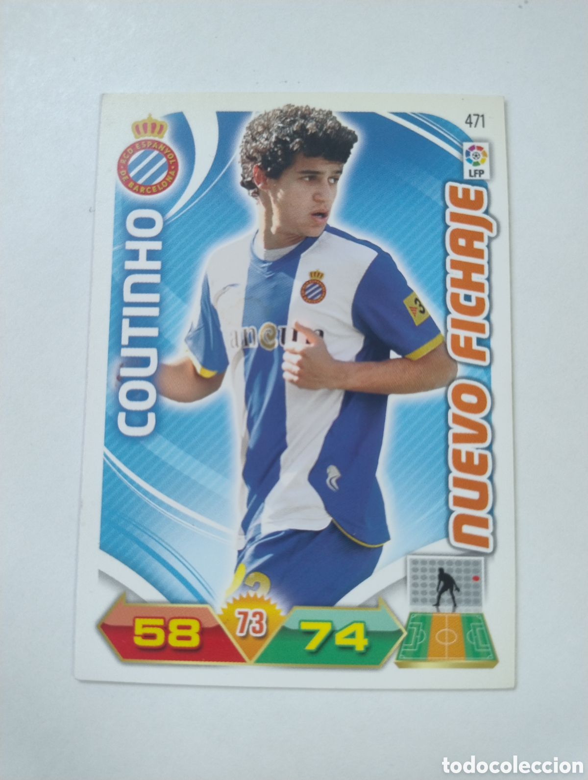 Cromos de f&uacute;tbol: 471 - Coutinho - Espanyol - Adrenalyn XL Liga 2011 - 2012 Nuevo Fichaje