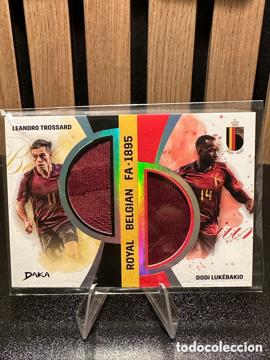 Figurine di Calcio: Leandro Trossard / Dodi Lukebakio DAKA Game Used Shirt Relic 26/40 B&eacute;lgica