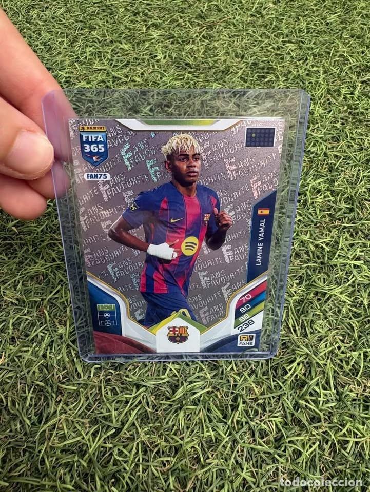 Cromos de f&uacute;tbol: #FAN75 Lamine Yamal Fans Favourite FC Barcelona Adrenalyn XL FIFA 365 2026
