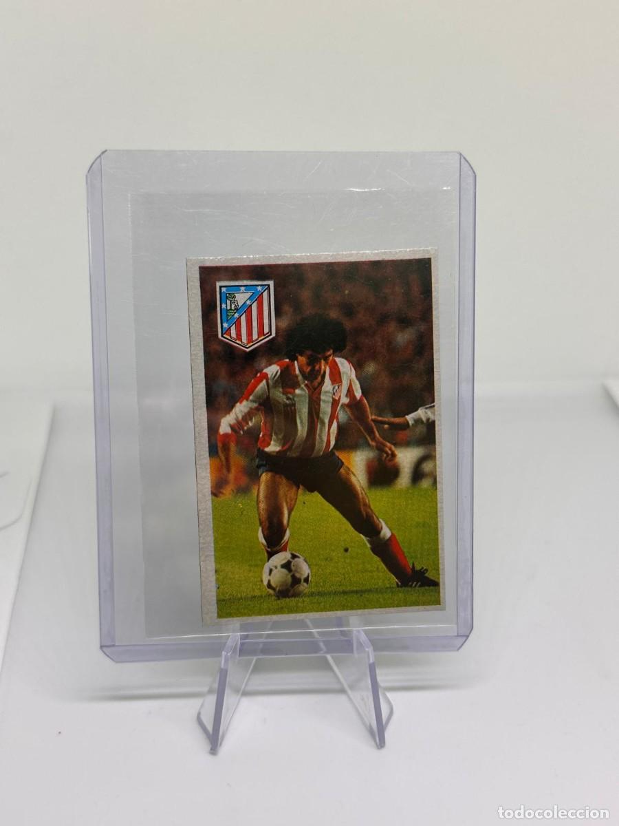 Cromos de f&uacute;tbol: Hugo Sanchez Atletico de Madrid Liga Este 1984 85 sin pegar
