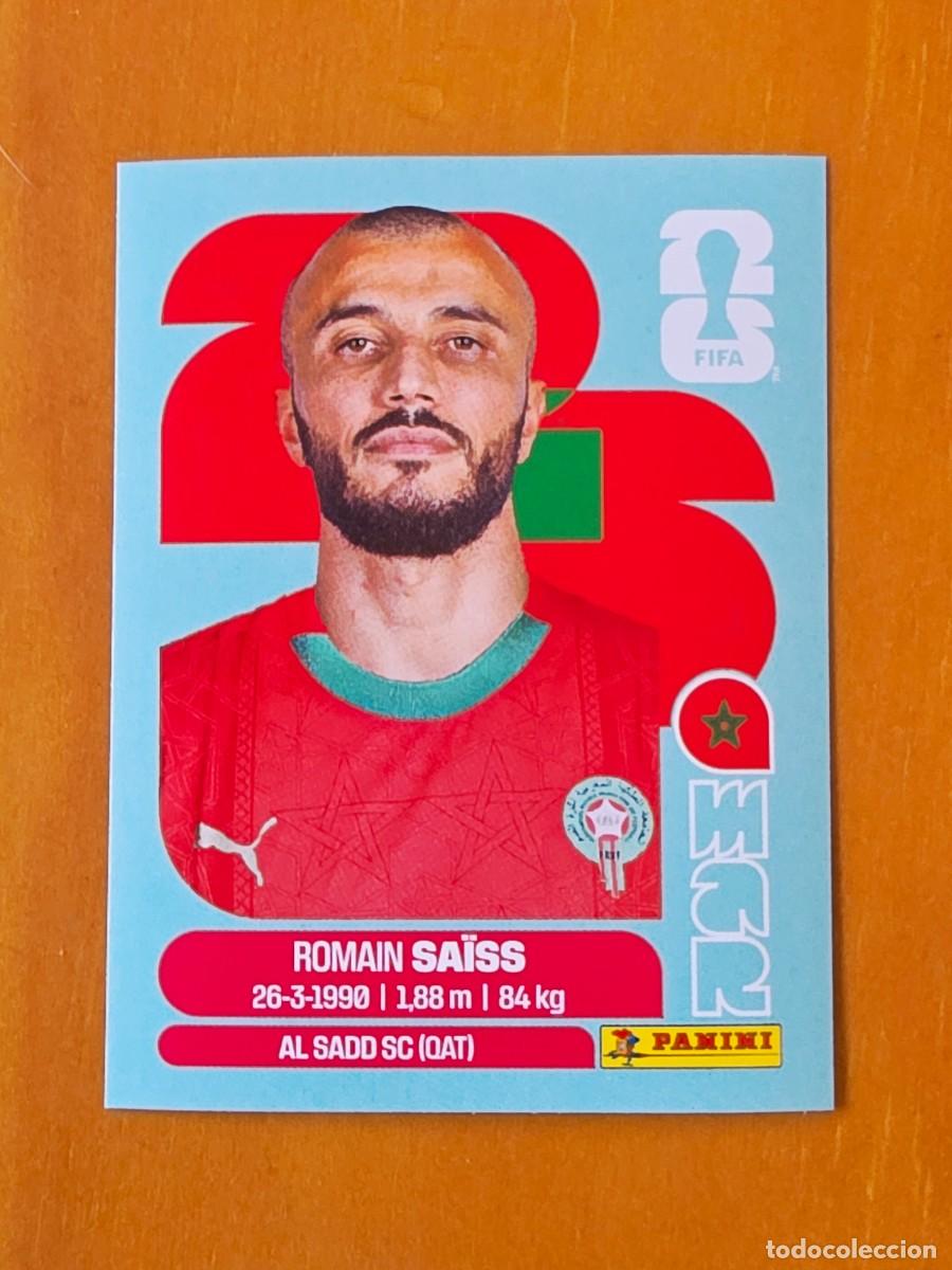 Cromos de f&uacute;tbol: MAR 7 Romain Sa&iuml;ss, Marruecos, Panini FIFA World Cup Mundial 2026 Sticker