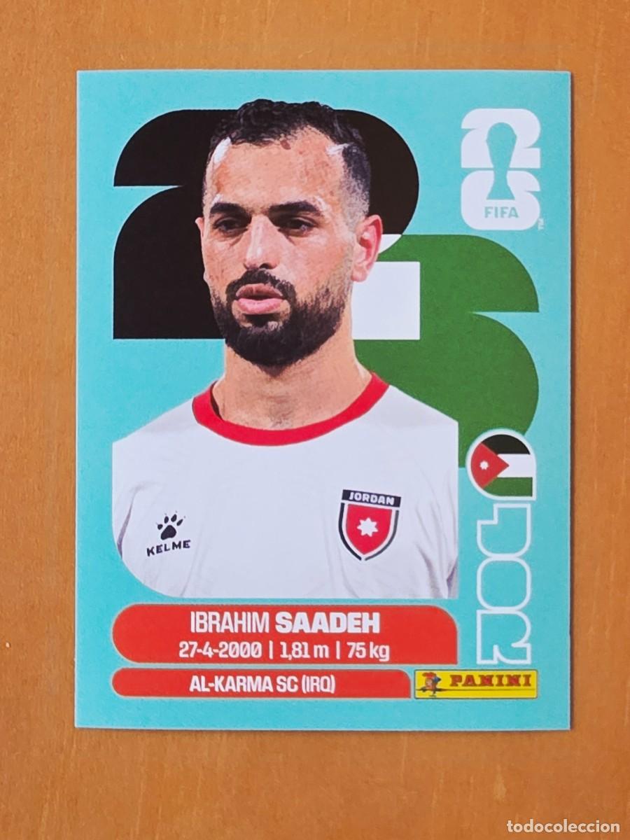 Cromos de f&uacute;tbol: JOR 9 Ibrahim Saadeh, Jordania, Panini FIFA World Cup Mundial 2026 Sticker