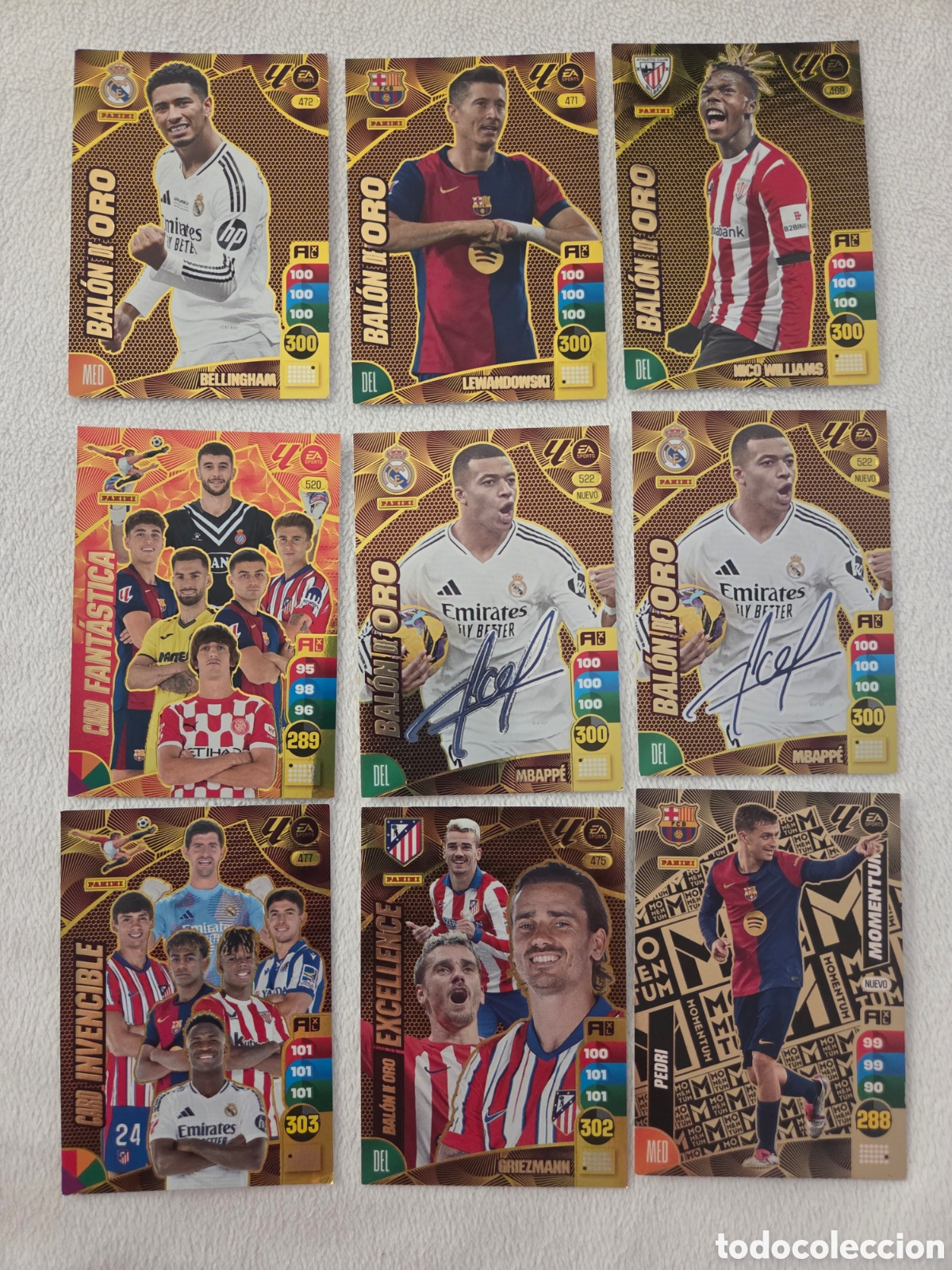 Cromos de f&uacute;tbol: Pack 9 cartas panini adrenalyn 24/25