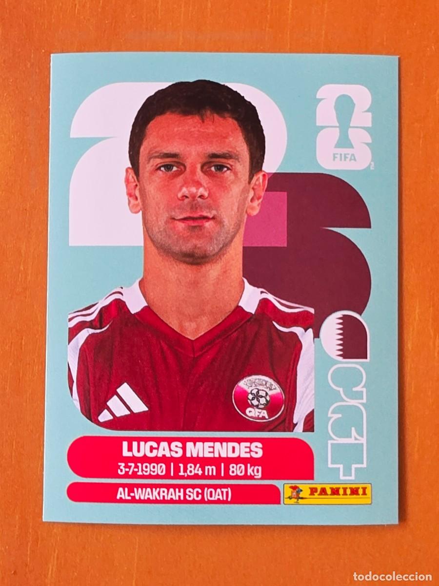 Cromos de f&uacute;tbol: QAT 4 Lucas Mendes, Catar Qatar, Panini FIFA World Cup Mundial 2026 Sticker