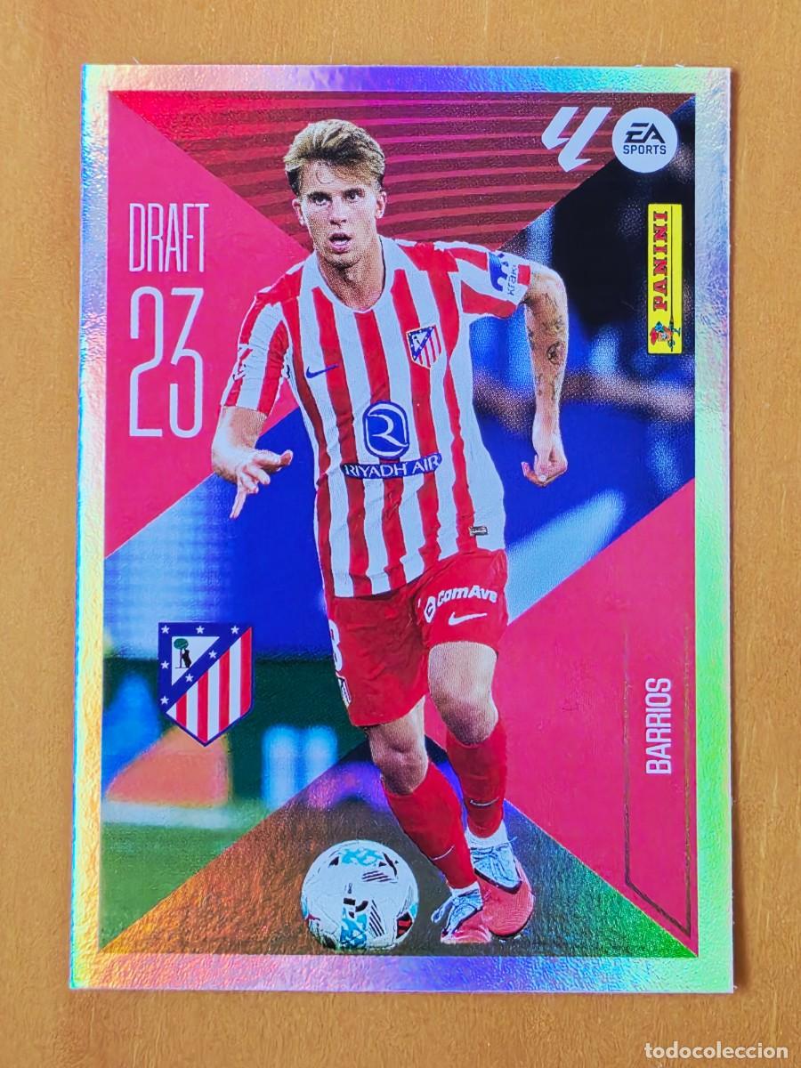 Cromos de f&uacute;tbol: 3 Pablo Barrios, Atl&eacute;tico de Madrid, Draft 23, Panini Ediciones Liga Este 2026 2027 26 27 sin pegar