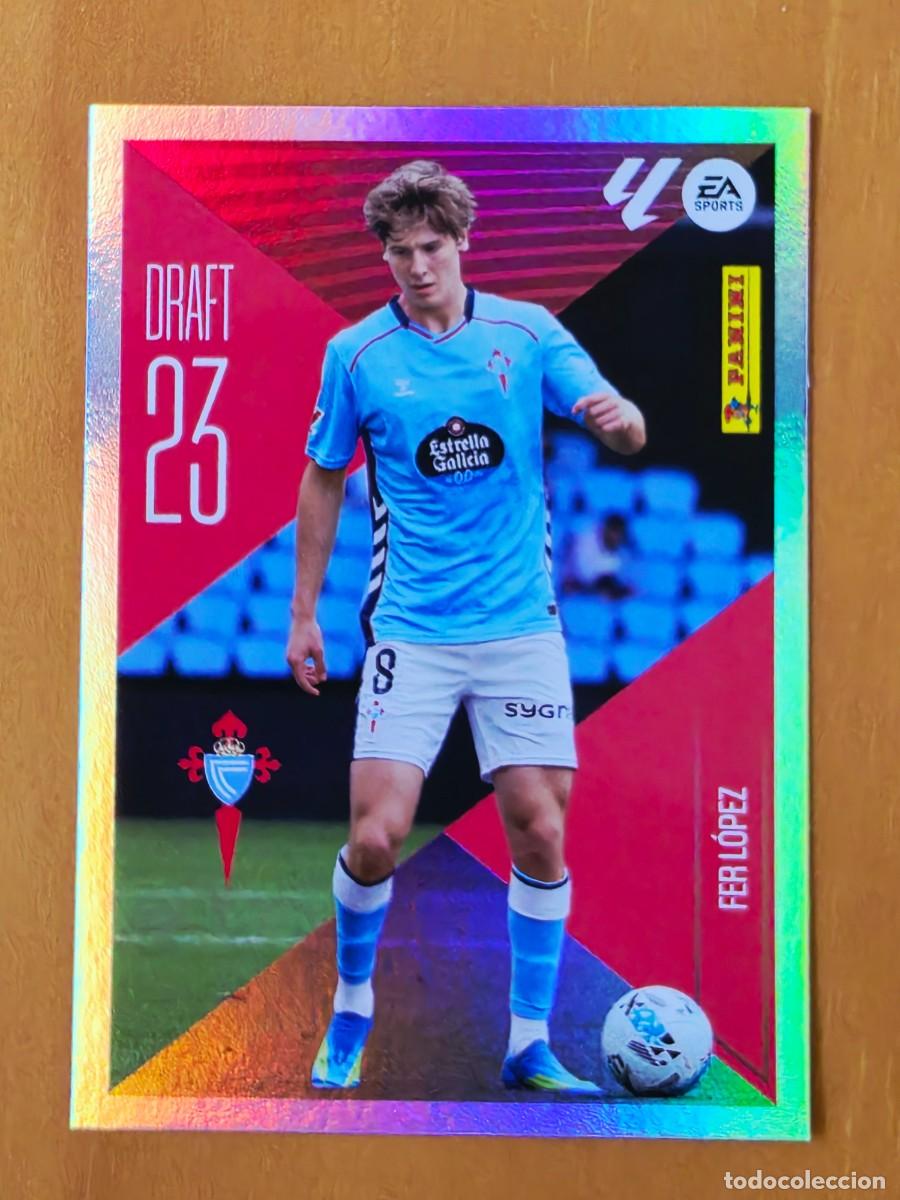 Cromos de f&uacute;tbol: 7 Fer L&oacute;pez, RC Celta de Vigo, Draft 23, Panini Ediciones Liga Este 2026 2027 26 27 sin pegar