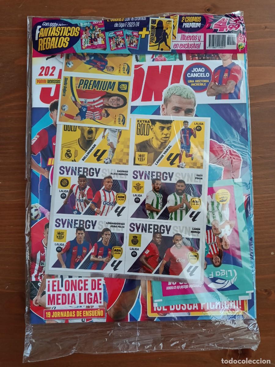 Cromos de Futebol: REVISTA JUGON 202 SIN ABRIR. INCLUYE LAMINE YAMAL EXTRA GOLD 2023-24.