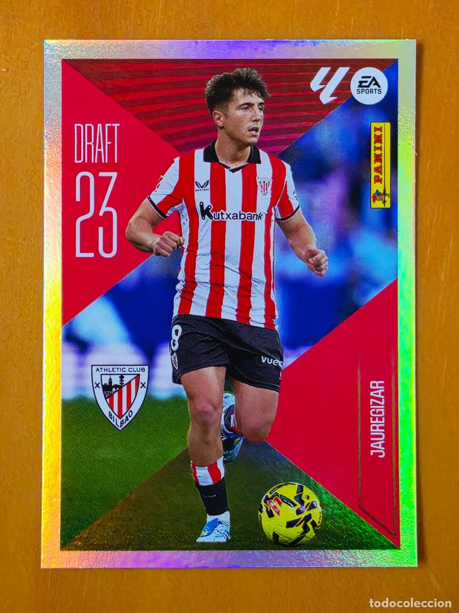 Cromos de f&uacute;tbol: 11 Jauregizar, Athletic Club Bilbao, Draft 23, Panini Ediciones Liga Este 2026 2027 26 27 sin pegar
