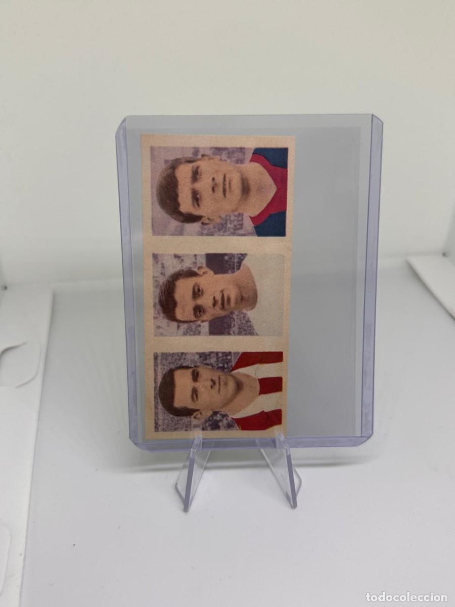 Cromos de Futebol: Triple Cromo 137 Eladio 124 Isidro 198 Adelardo Ruiz Romero 1960 sin pegar