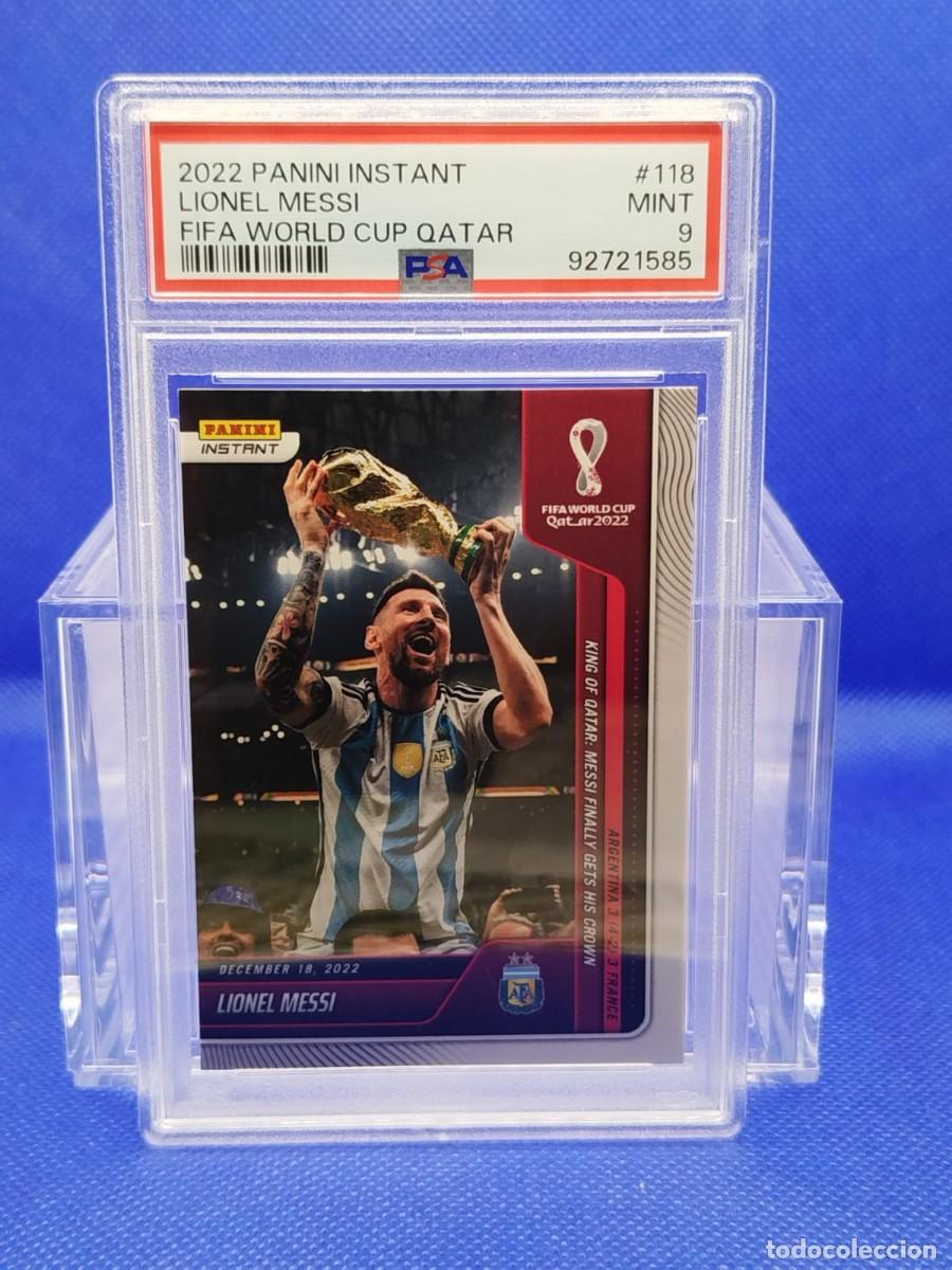 Figurine di Calcio: PSA 9 #118 LIONEL MESSI 18/12/22 PANINI INSTANT FIFA WORLD CUP QATAR 1/22081
