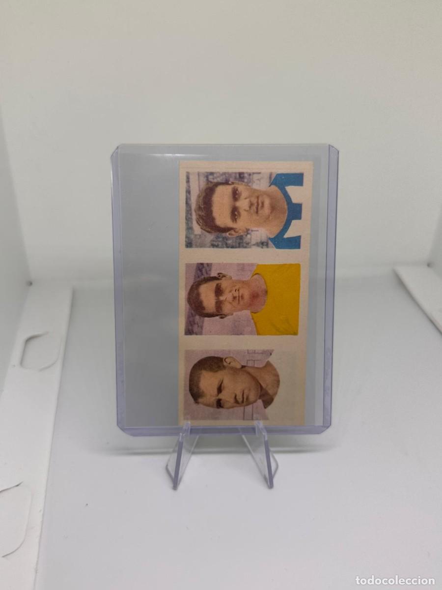 Cromos de f&uacute;tbol: Triple Cromo 297 Lamelo 287 Vegazo 175 Matito Ruiz Romero 1960 sin pegar