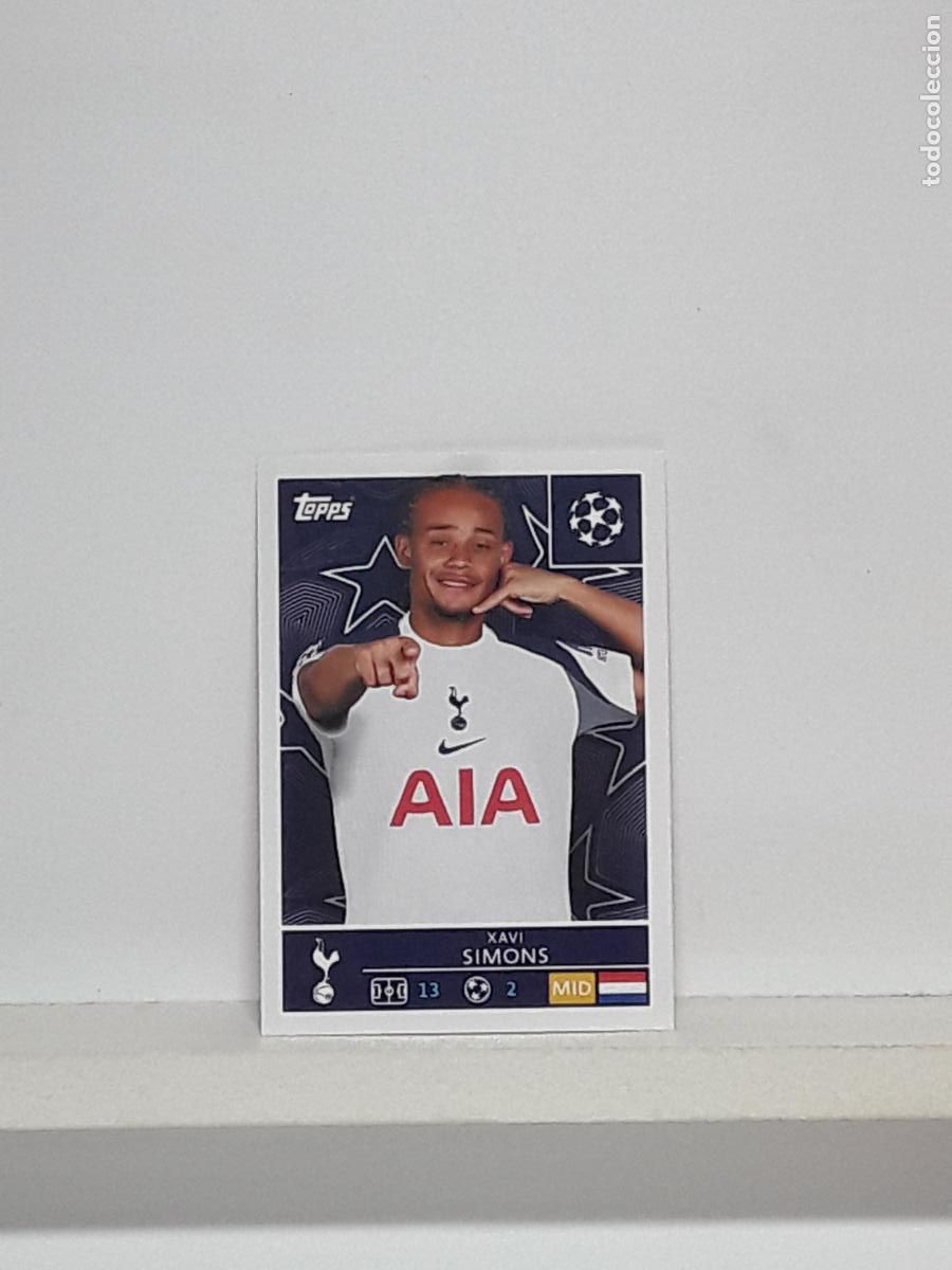 Cromos de f&uacute;tbol: CHAMPIONS STICKER 2025 2026 25 26 ALBUM TOPPS LEAGUE N 446 TOTTENHAM XAVI SIMONS