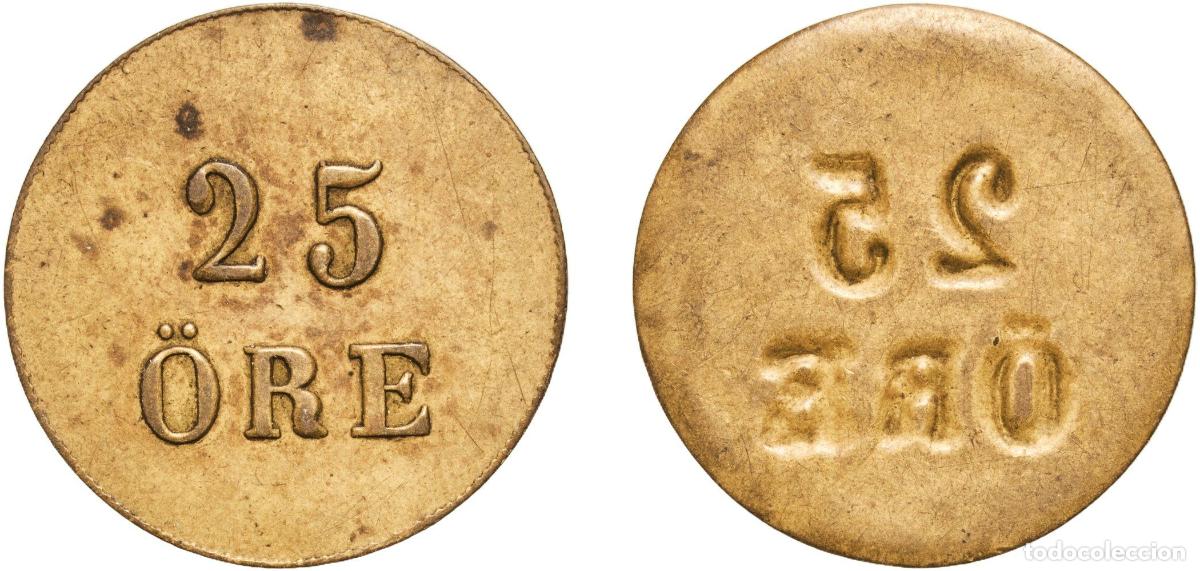 Cromos de Futebol: Token - 25 &Ouml;re A&ntilde;o: ND Valor facial: 25 &Ouml;re Material: Brass Peso: 1.95g collection coins
