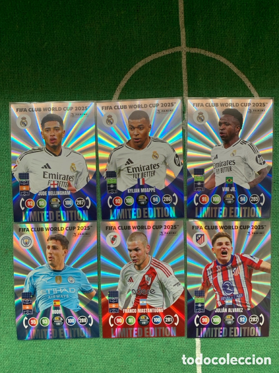 Figurine di Calcio: 6 cartas mundial clubs 2025 limited edition