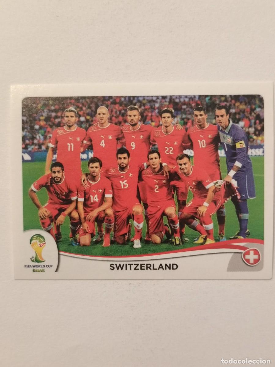 Cromos de f&uacute;tbol: #337 ALINEACION (SUIZA) MUNDIAL BRASIL 2014 PANINI