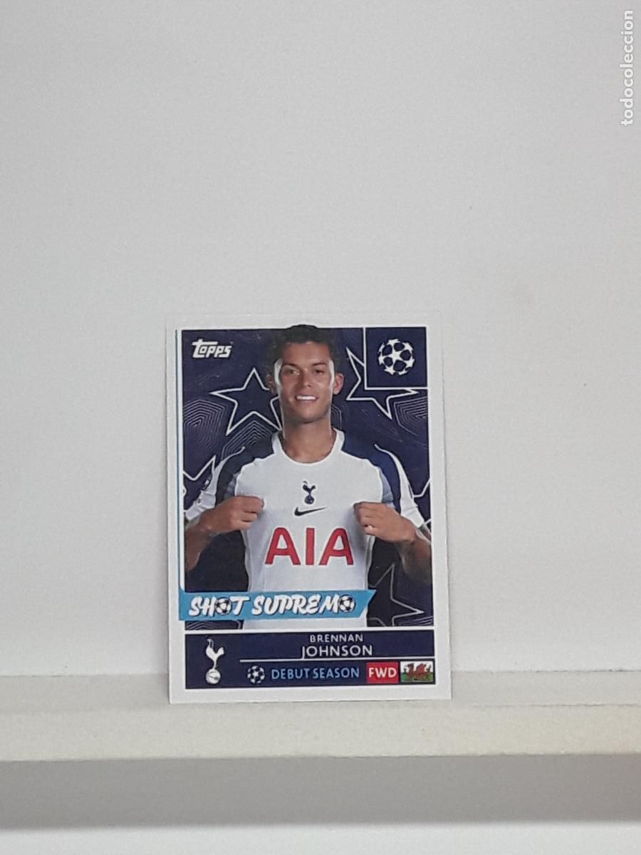 Figurine di Calcio: CHAMPIONS STICKER 2025 2026 25 26 ALBUM TOPPS LEAGUE N 450 TOTTENHAM BRENNAN JOHNSON