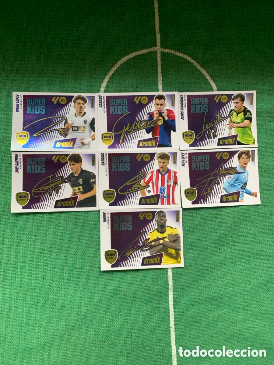 Cromos de f&uacute;tbol: La liga 25-26 7x superkids firmados