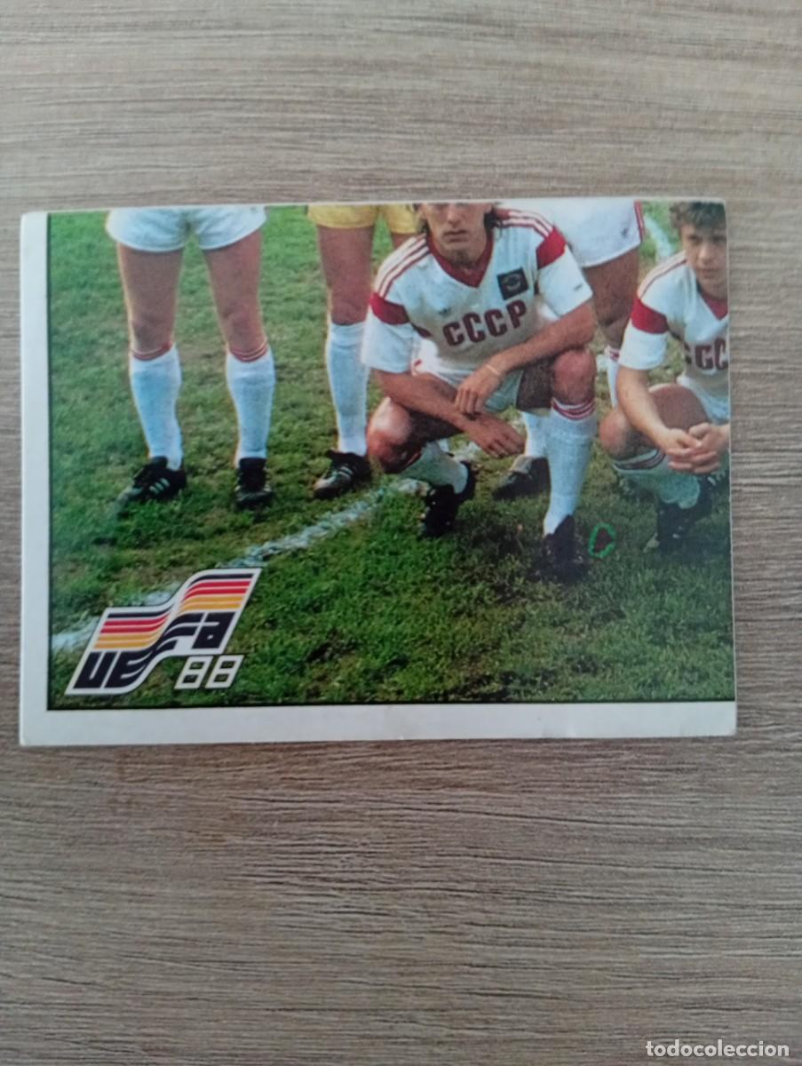 Cromos de f&uacute;tbol: ALINEACION SSSR URSS 236 EUROCOPA EURO 1988 88 ALEMANIA NUNCA PEGADO SIN PEGAR