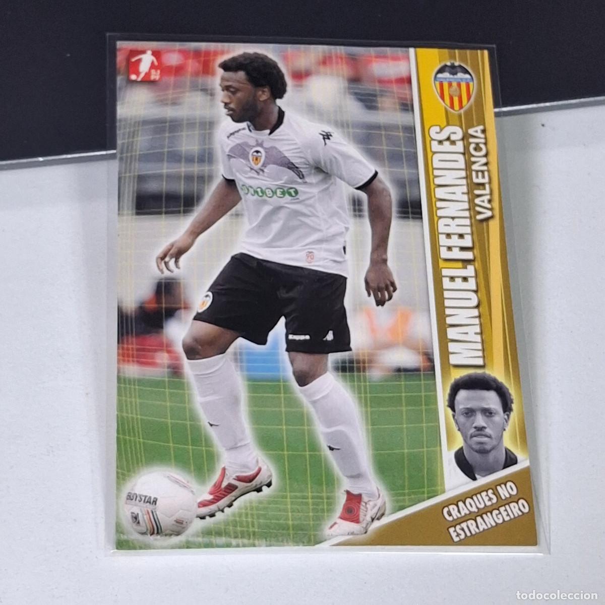 Cromos de f&uacute;tbol: B52 124 MANUEL FERNANDES VALENCIA MC PANINI MEGACRAQUES 2009-2010 09 10 SJPF CARD PORTUGAL