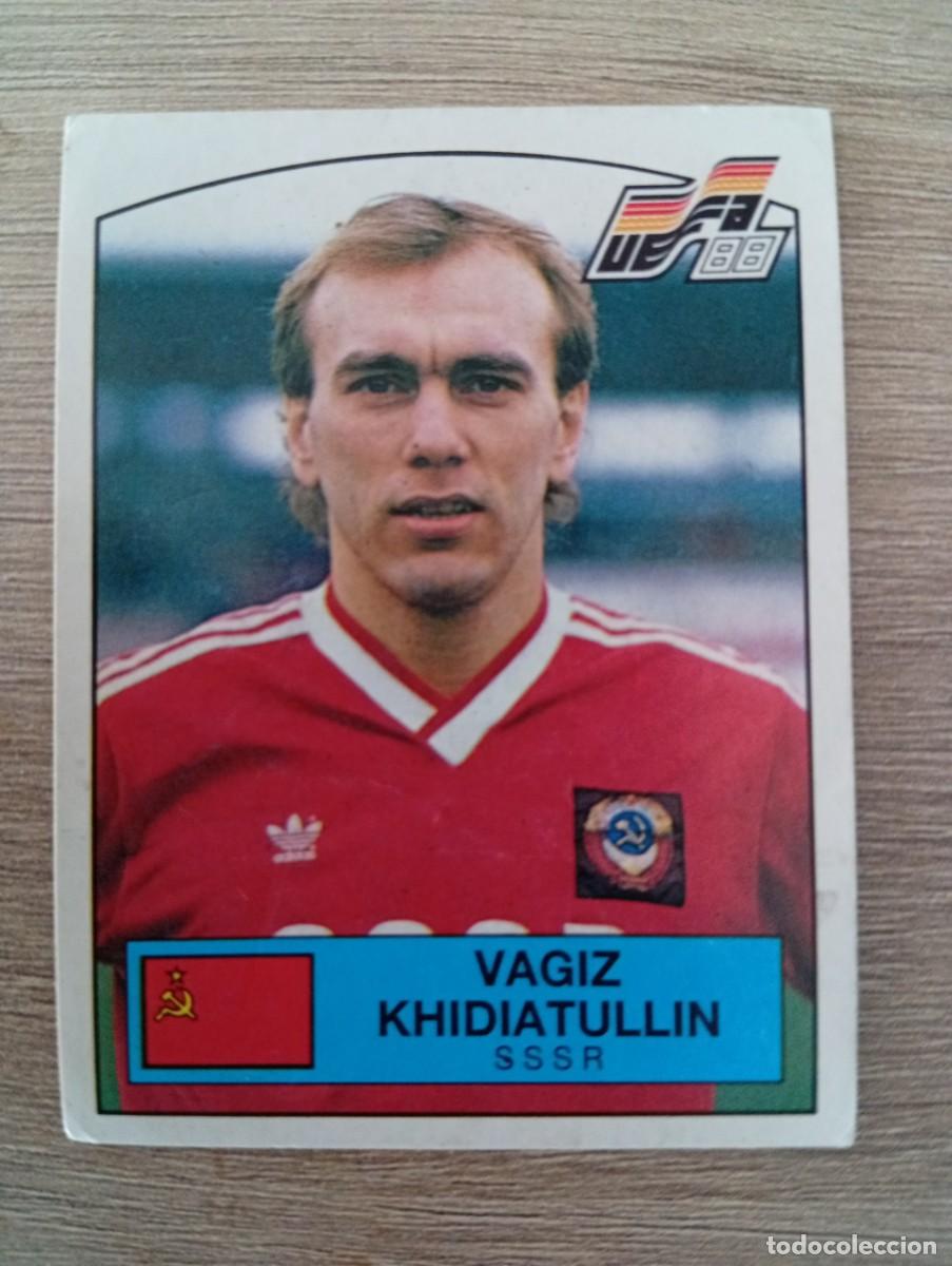Football Stickers: VAGIZ KHIDIATULLIN 245 SSSR URSS EUROCOPA EURO 1988 88 ALEMANIA NUNCA PEGADO SIN PEGAR