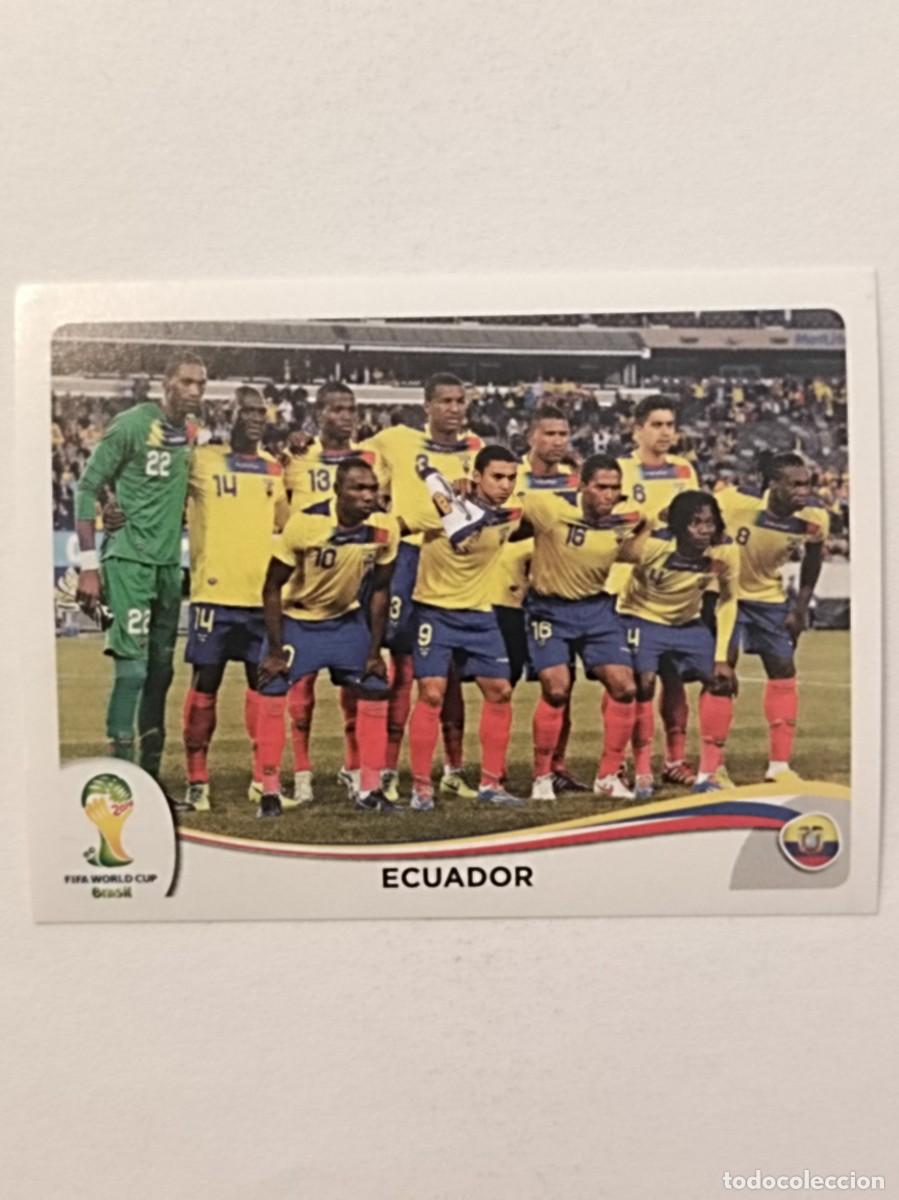 Cromos de f&uacute;tbol: #356 ALINEACION (ECUADOR) MUNDIAL BRASIL 2014 PANINI