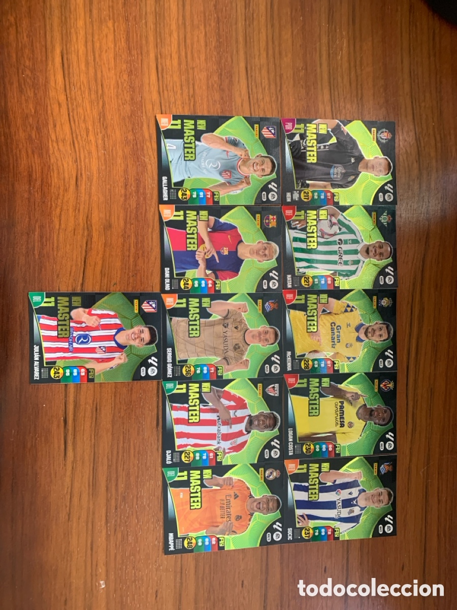 Cromos de f&uacute;tbol: Todos los new masters 11 adrenalyn 24/25